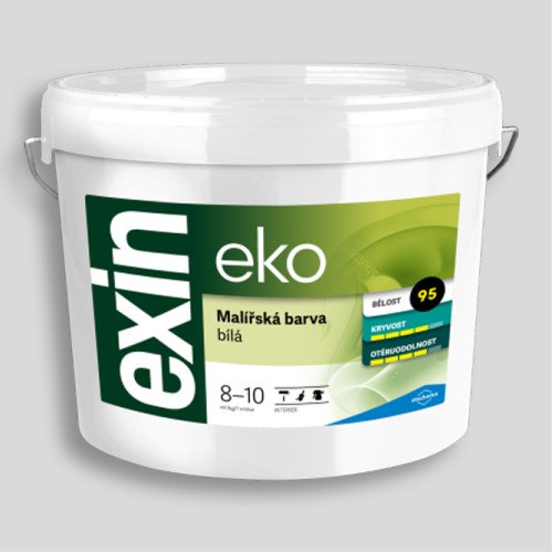 Краска с повышенной белизной EXIN EKO ⭐ Чешский продукт ✅ Гипоалергенная:  Садики, Школы, Больницы...